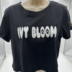 Cropped Ivy Tee Black